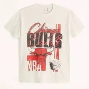 Abercrombie & Fitch Chicago Bulls NBA T-Shirt Men's XL‎ Vintage Retro Style
